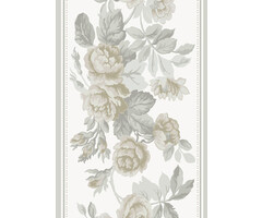 Sommarang - Rosd. grey/beige rand 5m