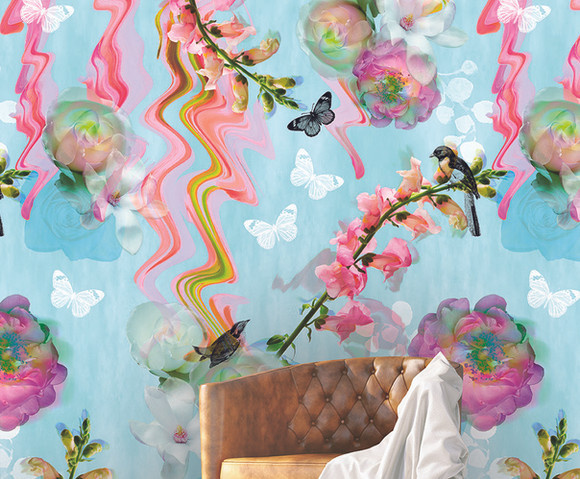 Color Choc - Floral Glitch 200x300cm