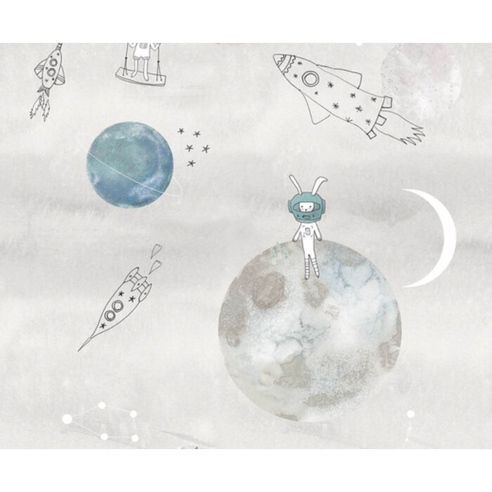 Sofie & Junar - To The Moon Gray 200x280cm