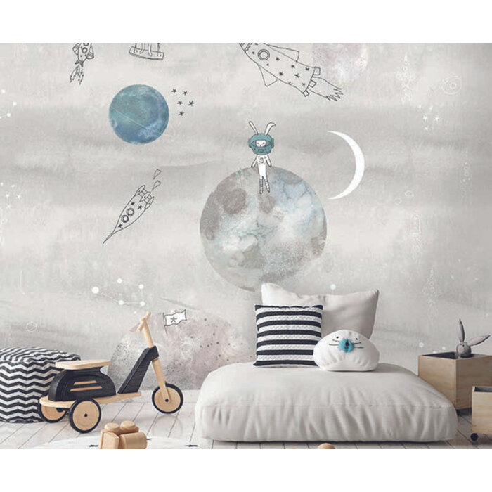 Sofie & Junar - To The Moon Gray 200x280cm
