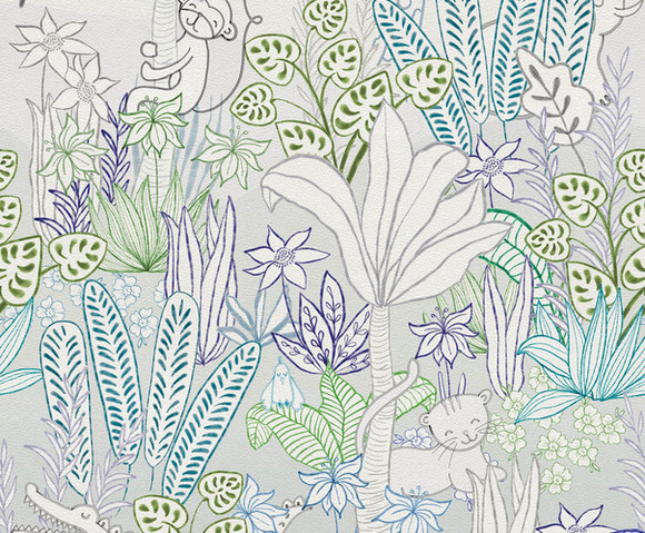 Sofie & Junar - Hide & Seek Blue 200x280cm