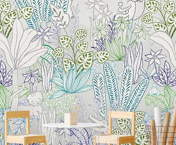 Sofie & Junar - Hide & Seek Blue 200x280cm