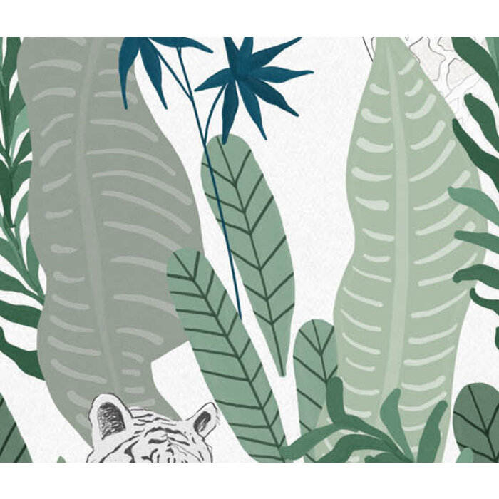 Sofie & Junar - Peekaboo Green 100x280cm