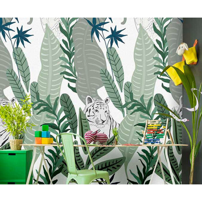 Sofie & Junar - Peekaboo Green 100x280cm