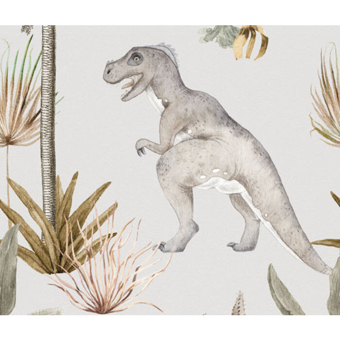 Sofie & Junar - Dino Parc Gray 100x280cm