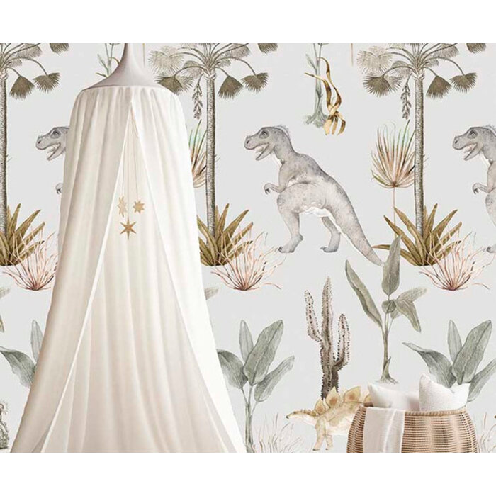 Sofie & Junar - Dino Parc Gray 100x280cm