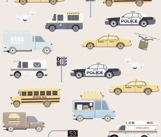 Sofie & Junar - City Lights Soft 100x280cm