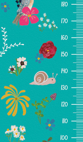 Sofie & Junar - groeimeter 50x280cm