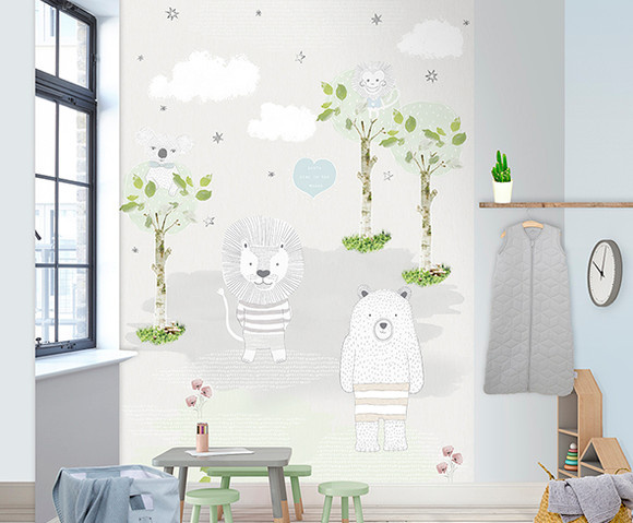 Kay & Liv - Bears And Lions 200x280cm
