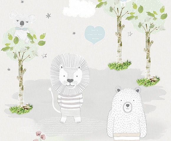 Kay & Liv - Bears And Lions 200x280cm