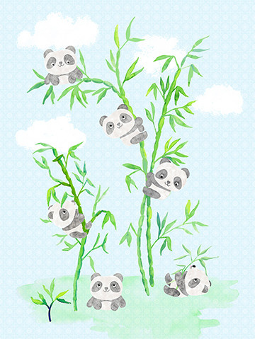 Kay & Liv - Panda Love 200x280cm