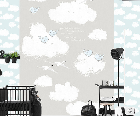 Kay & Liv - Sweet Clouds Grijs 200x280cm