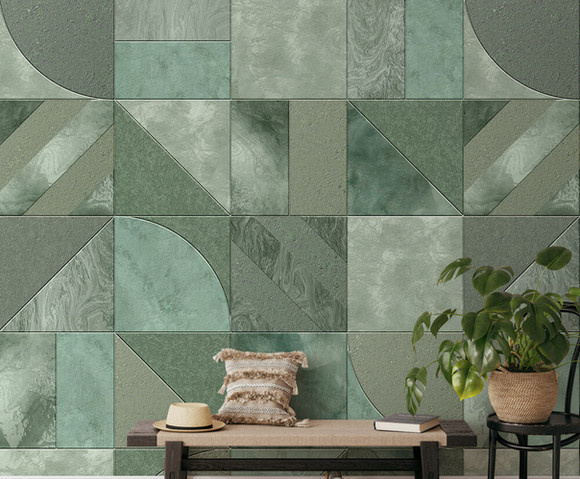 Connected - Be Square Green 200x280cm