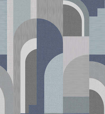 Connected - Midcentury Blue 200x280cm