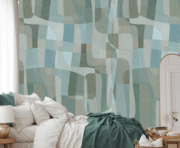 Connected - This World Aqua 200x280cm