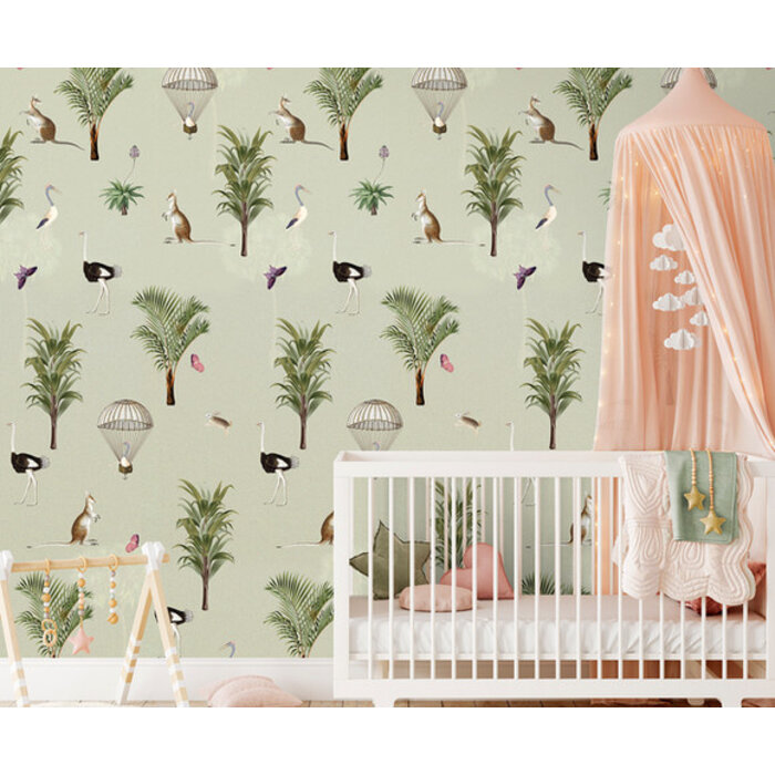 Olive & Noah - Ostrich Green 100x280cm