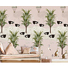 Olive & Noah - Ostrich Jungle Pink 100x280cm
