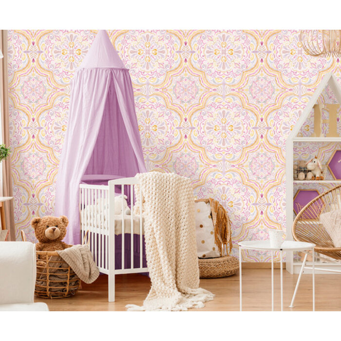 Olive & Noah - Sweet Ornament lilac 150x280cm