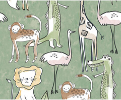 Olive & Noah - Simple Jungle Green 200x280cm