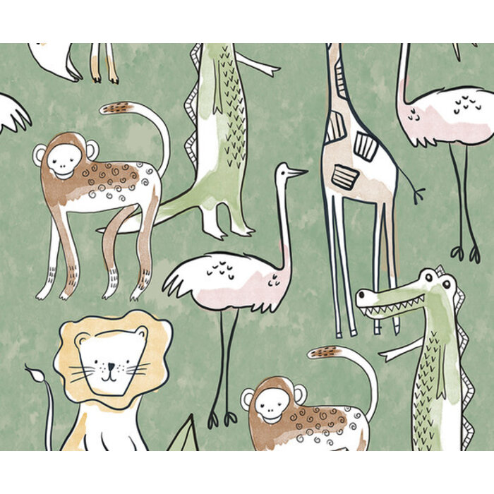 Olive & Noah - Simple Jungle Green 200x280cm