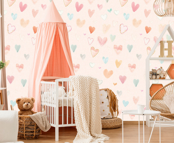 Olive & Noah - Sweet Hearts 100x280cm