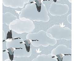 Olive & Noah - Soft Blue Clouds 100x280cm