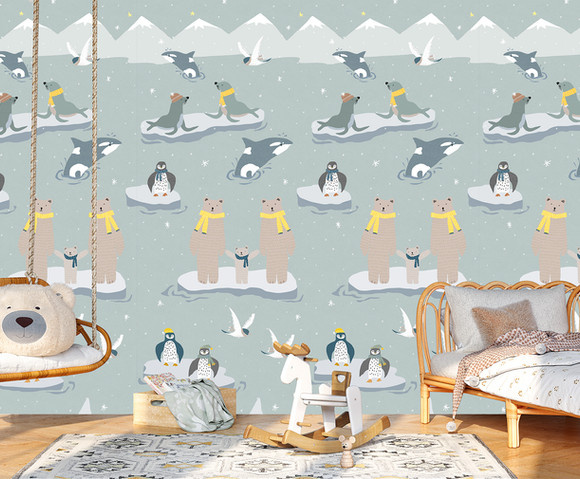 Olive & Noah - Winterworld 100x280cm