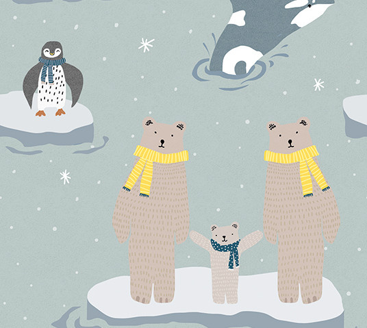 Olive & Noah - Winterworld 100x280cm