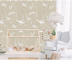 Olive & Noah - Dino Toile Sand 100x280cm