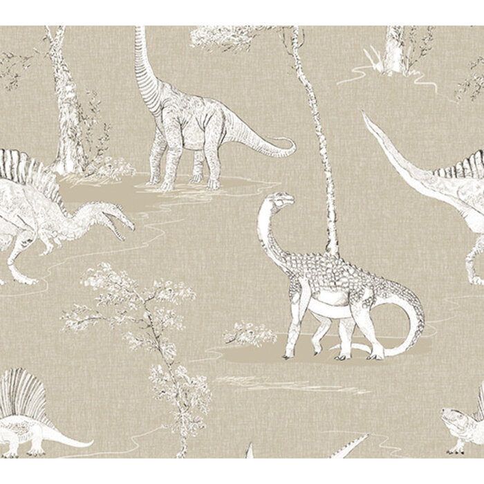 Olive & Noah - Dino Toile Sand 100x280cm