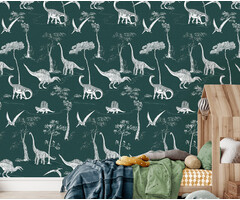 Olive & Noah - Dino Toile Forest 100x280cm