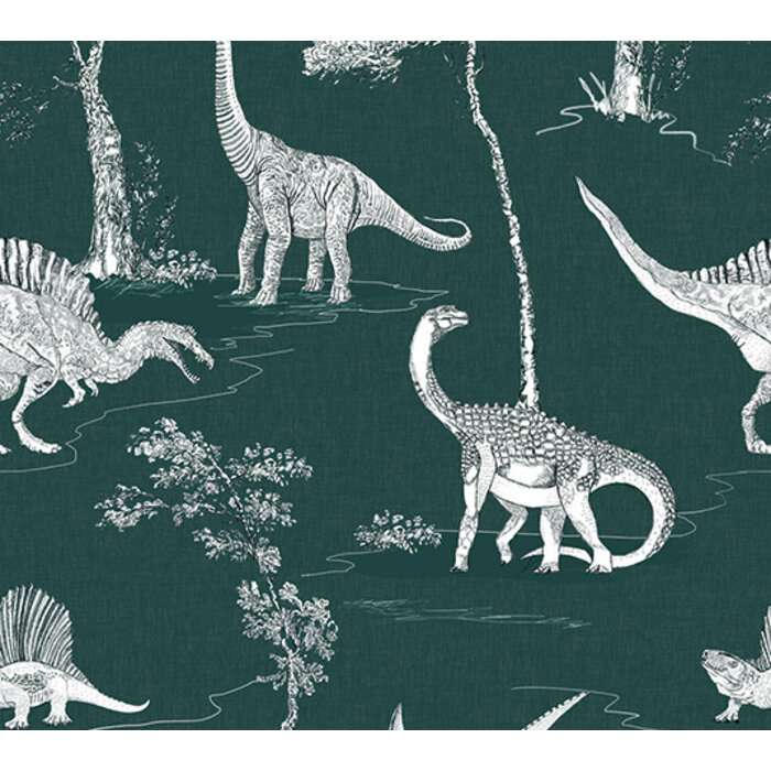 Olive & Noah - Dino Toile Forest 100x280cm