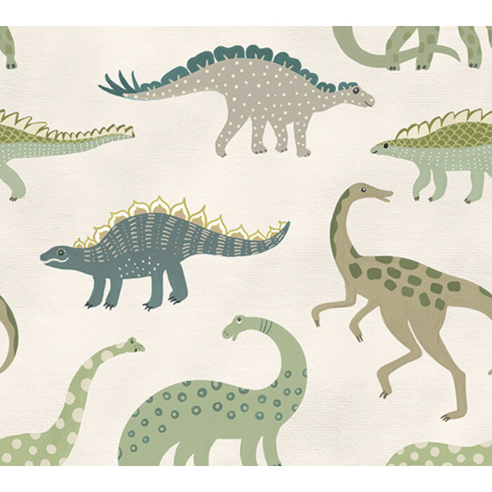 Olive & Noah - Dino's Play Green 100x280cm
