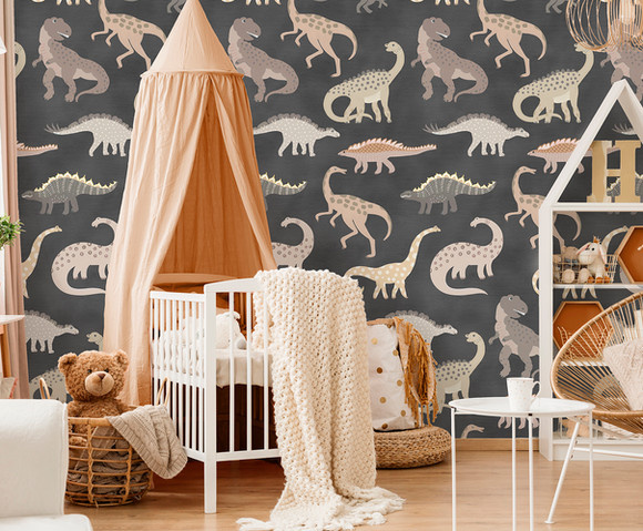 Olive & Noah - Dino's Play dark 100x280cm