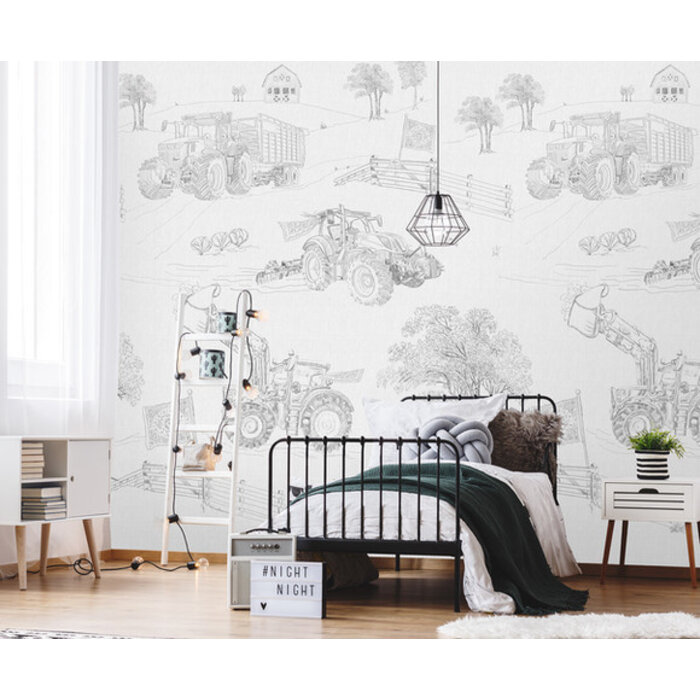 Olive & Noah - Farmlife Gray 200x280cm