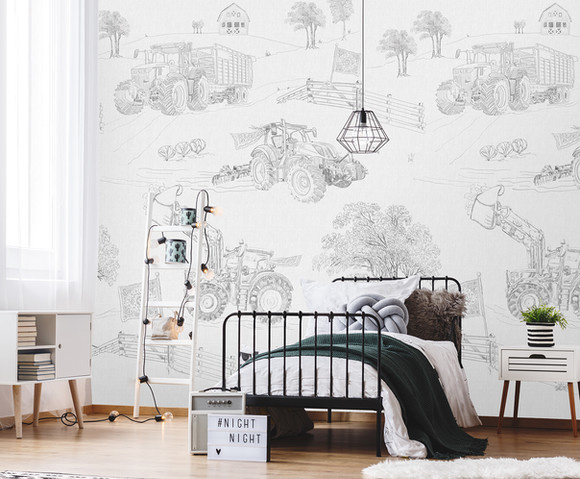 Olive & Noah - Farmlife Gray 200x280cm