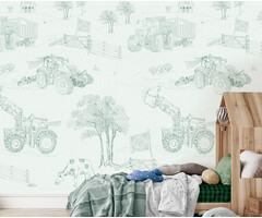 Olive & Noah - Farmlife Grn 200x280cm