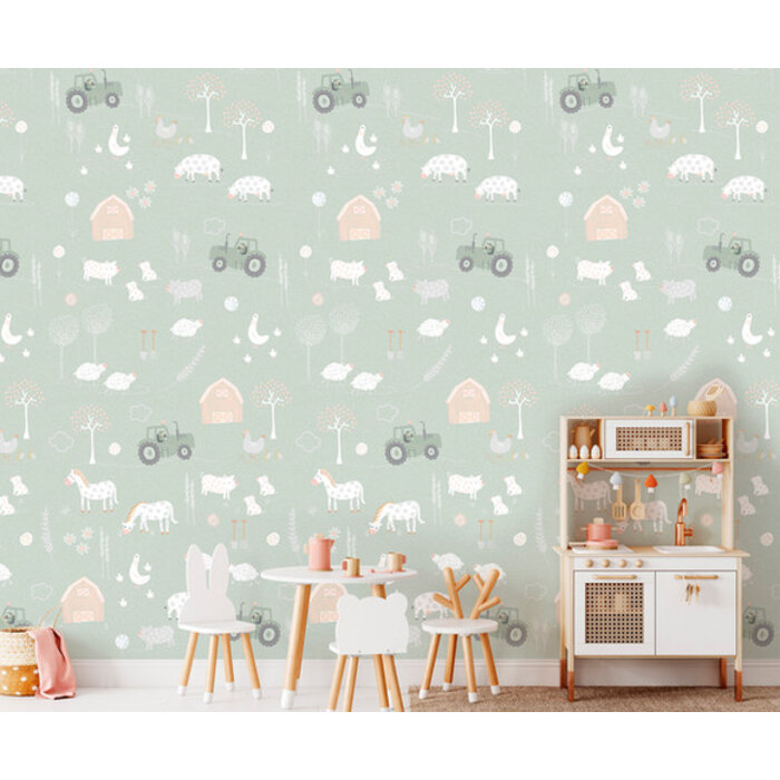Olive & Noah - Farm Green 100x280cm