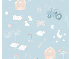 Olive & Noah - Farm L.Blue 100x280cm