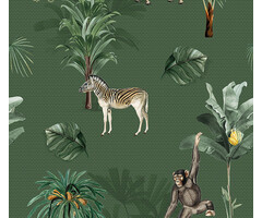 Olive & Noah - Jungle Play Grn 100x280cm
