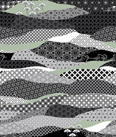 Light & Dark - INK7350 200x280cm