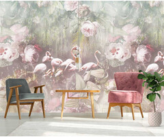 Floral Utopia - Flamingo Light 200x280cm