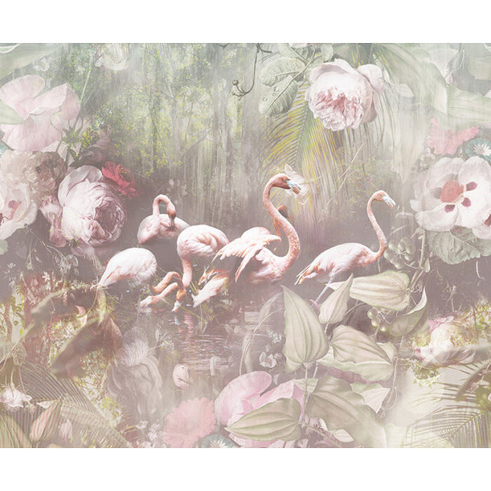 Floral Utopia - Flamingo Light 200x280cm