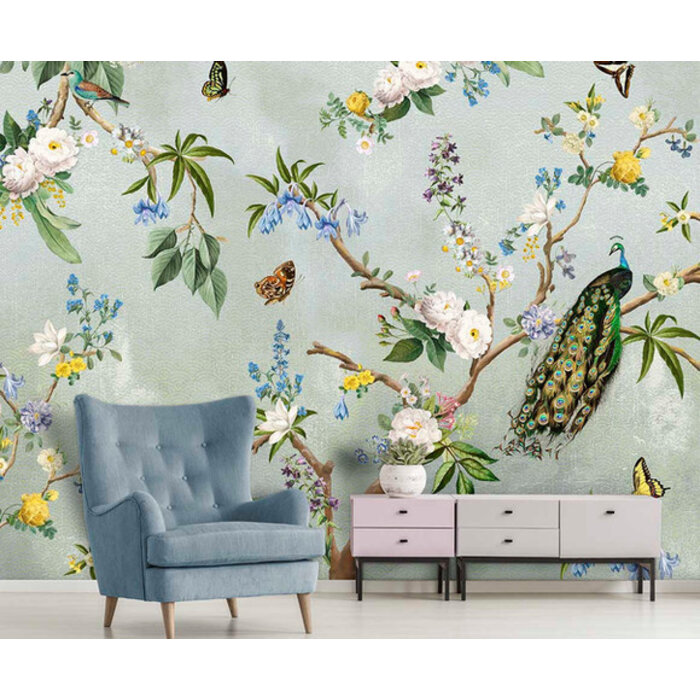 Floral Utopia - Secret Garden Turquoise 200x280cm