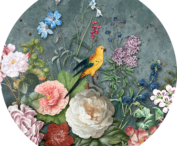 Floral Utopia - Abundance Dark 150x150cm