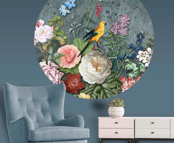 Floral Utopia - Abundance Dark 150x150cm