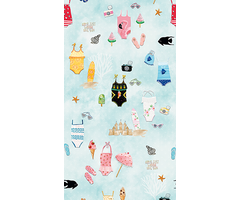 Abby & Bryan - Beachlife clouds 100x280cm