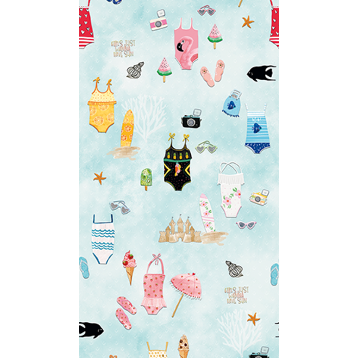 Abby & Bryan - Beachlife clouds 100x280cm