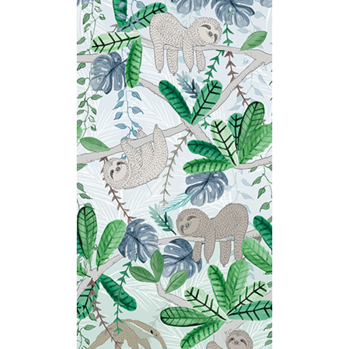 Abby & Bryan - Sloths jungle 100x280cm