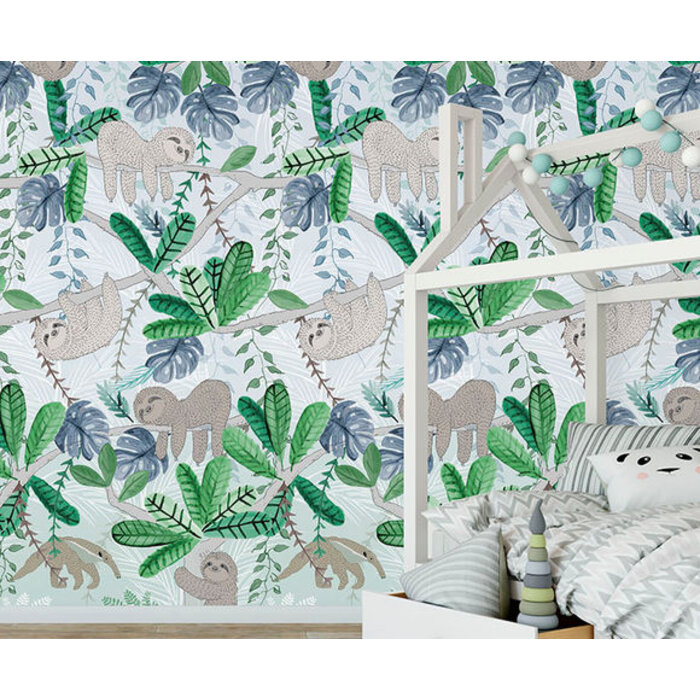 Abby & Bryan - Sloths jungle 100x280cm